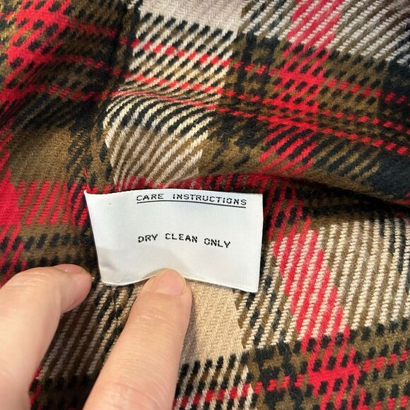 J Gallery Trench Coat 9/10 Long Brown Leather Collar Tie Warm Lined Layering - Picture 8 of 12